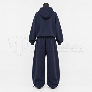 Custom <b>Women</b>’s <b>Tracksuit</b> Set Oversized Hoodie Jogger Pants Embroidered Sweatshirt 2 Piece Casual Streetwear Sportswear - Product Image 2