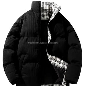 Chaqueta acolchada para hombre hecha a medida 2024, abrigo de invierno impermeable de alta calidad con decoración de piel, precio al por mayor - Product Image 1