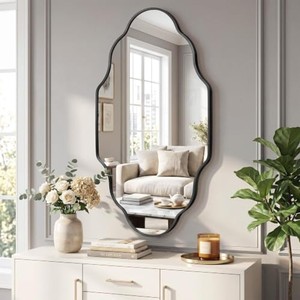 Wholesale Teak Wood <b>Wall</b> <b>Mirror</b> Handcrafted Leaf Pattern - Product Image 3