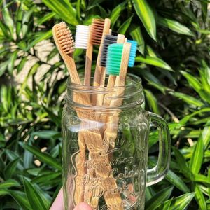 Brosse à dents en bambou durable, best-seller, poils moyens, zéro déchet, format voyage - Product Image 6