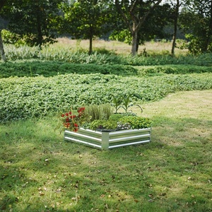 Vietnam hexagone galvanisé acier surélevé jardin planteur lit poudre enduit plantes d'extérieur légumes pour la maison pots de fleurs jardinières - Product Image 2