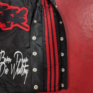 Pantalones cortos cortavientos de nailon personalizados 94% poliéster 6% Spandex Pantalones cortos cortavientos de nailon Botones laterales tira interior Pantalones cortos de nailon y poliéster - Product Image 5