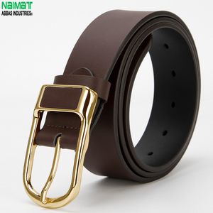 Cinturón de Cuero Vacuno Formal para Hombre con Logotipo Personalizado al por Mayor, Hebilla de Aleación Reversible, Ligero, Ecológico y Duradero, Ancho de 3.3 cm - Product Image 5