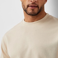 T-shirt décontracté personnalisé à col rond et manches courtes, style simple d'été, 100 % coton, coupe ample, respirant, anti-plis, tricoté 180g pour homme
