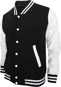 Custom High Quality Wool Body Genuine Leather Sleeves Windproof <b>Quilted</b> High Street Style Winter Letterman Bomber <b>Jacket</b> <b>Men</b> - Product Image 6