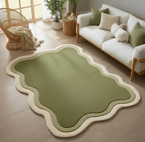Tapis KNOT RUG en laine tuftée à la main, qualité douce, écologique, antidérapant, fait main, pour salon, enfants, hôtels, bureau - Product Image 1