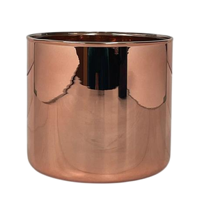 Tarro de cobre con acabado de latón para velas con tapa, tarros de cobre vacíos de primera calidad al por mayor con logotipo personalizado en contenedores de cera para velas votivas - Product Image 4