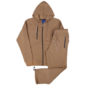 Ensemble décontracté deux pièces en velours pur pour femme, coupe confortable, fabriqué en usine, survêtement pour homme 2026 - Product Image 3