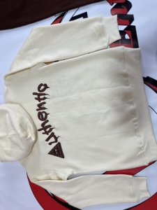 Nuevas llegadas 2026: Chándal para hombre 100% algodón con estampado personalizado y bordado, sudadera con capucha y pantalón jogger estilo urbano con cremallera. - Product Image 2