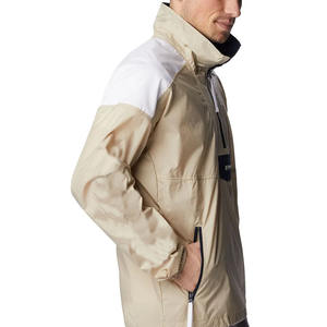 Veste coupe-vent légère vintage imperméable à fermeture éclair, col mandarin uni, service OEM, veste unisexe pour homme - Product Image 6