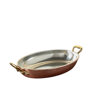 Poêle à frire décorative en cuivre martelé avec poignée en laiton, poêle artisanale pour la cuisson, la friture et la décoration de la cuisine, de la maison et de l'hôtel - Product Image 1