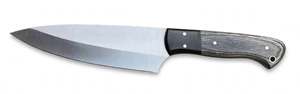 Couteau de chef à lame fixe personnalisé, finition satinée, acier inoxydable, manche en bois bicolore, outil de découpe pour barbecue - Product Image 6