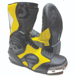 Bottes de moto en cuir respirantes, séchage rapide, ignifuges, unisexes, hiver, services OEM, marque personnalisée, vente chaude - Product Image 1