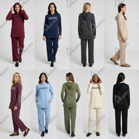 Ensemble tunique à capuche et pantalon personnalisé pour femmes, compatible hijab, vêtements de sport, survêtement, vente en gros, fournisseur d'usine, OEM