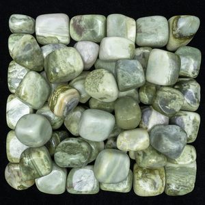 Piedras de Serpentina Natural Pulimentadas de 18-25 mm, Gemas para Joyería, Manualidades, Decoración del Hogar, Venta al por Mayor - Product Image 1