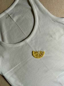 Haut pour femme brodé à la main avec perles de rocaille de qualité supérieure, style ethnique, élégant, orné de perles colorées - Product Image 2