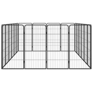 Playpen per cani a 20 pannelli 19.7 \ "x39.4 \" cancelli e penne in acciaio verniciato a polvere nera - Product Image 4