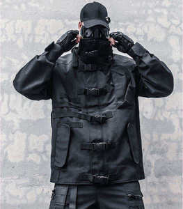 Chaqueta Táctica Urbana Techwear para Hombre, Impermeable, Multibolsillos, Cortavientos Funcional, Estilo Urbano, Cyberpunk, Ninja, Parka Utilitaria - Product Image 3