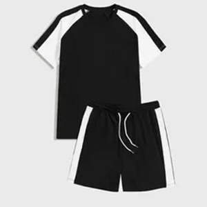 Ensemble de jogging deux pièces personnalisé OEM pour homme, léger, en polyester/coton, imprimé, confortable pour l'automne - Product Image 1