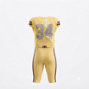 Nuevo Conjunto de Uniforme de Fútbol Americano para Hombre de Alta Calidad Premium, Cuello en V, Impresión por Sublimación, Material 100% Poliéster, RIVIAN ATLANTIC - Product Image 3