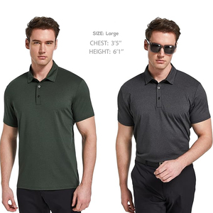 Polo de sport personnalisé pour hommes en polyester et élasthanne, fabricant de polos de golf en gros - Product Image 2