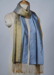 Designer Cashmere Silk <b>Blend</b> Reversible Stole for Women Ultra Soft Breathable Luxury Shawl Wrap with Dual-Sided Pattern - Product Image 6