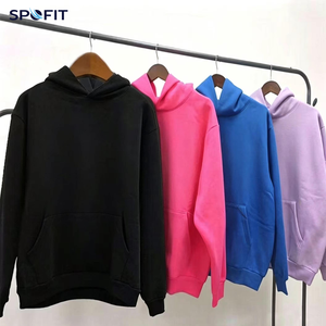 Sweat à capuche en coton 450G épais, style gothique streetwear, effet délavé, imprimé en relief, hiver, haute qualité, design personnalisé - Product Image 4