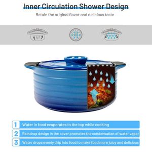 Set di Pentole in Ceramica a 2 Pezzi con Coperchio e Manico Isolato, Essenziali per la Cucina di Alta Qualità - Product Image 3