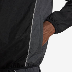 Water Resistant <b>Reflective</b> <b>Running</b> <b>Jacket</b> With Adjustable Hood Full Zip Closure And Breathable Fabric For Exercise Training - Product Image 5
