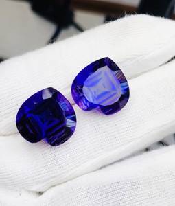 Paire de pierres d'améthyste naturelle de qualité AAA, forme cœur, couleur violette, certifiées par un tiers, marque NARNOLI IMPEX, taille 10-20MM - Product Image 2