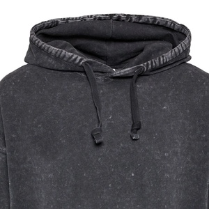 Sudadera con Capucha de Algodón de Alta Calidad para Hombre, Lavado Ácido, Bordado Personalizado, Impresión, Corte Cuadrado, Estilo Desgastado, Diferentes Diseños, Venta al Por Mayor - Product Image 4