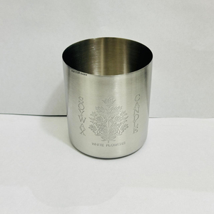 Customized Logo Mirror <b>Polished</b> Silver Metal Candle Vessel Durable Heat-Resistant Stainless Steel Aromatherapy Jar For Candle - Product Image 4
