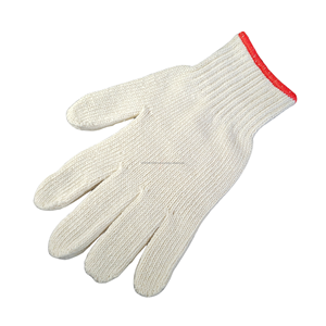 Guantes de Trabajo de Punto de Algodón con Puño Amarillo Antideslizante, Guantes de Seguridad de Uso General - Product Image 4