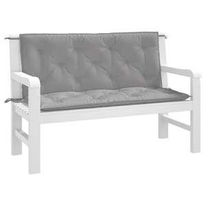 2pcs Gray Oxford Fabric Garden <b>Bench</b> <b>Cushions</b> 47.2"x19.7"x2.8" Patio <b>Benches</b> - Product Image 3