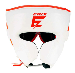Casco de Boxeo Modular de Cuero con Doble Visera y Ventilaciones, Equipo de Protección para Kickboxing, Muay Thai, Entrenamiento en Gimnasio y Uso en Clubes - Product Image 1