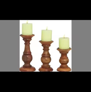 เชิงเทียนไม้รูปทรงตุ๊กตา ดีไซน์วินเทจ คลาสสิก ขัดเงา ตกแต่งบ้าน สวยงาม เป็นมิตรกับสิ่งแวดล้อม ดีไซน์โบราณ - Product Image 5