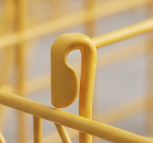 Fine Quality Yellow Metal <b>Wire</b> <b>Hanging</b> Storage <b>Basket</b> Rectangle Simple Multi Purpose Organized Neatening Rack - Product Image 3