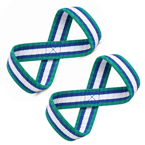 Customized Anti-Slip Breathable Neoprene Figure 8 Lifting Straps Weightlifting Wrist Support Grip Bands Power Strap Gym Fitness - Product Image 1