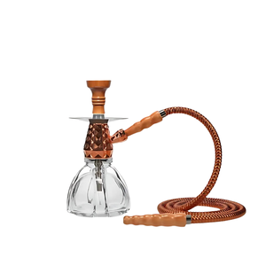 Set de Hookah de Lujo con Diseño de Pistola, Base de Vidrio Grabada, Manguera de Madera, Cazoleta de Cerámica, Shisha en Tono Dorado para Regalo de Fiesta en Casa - Product Image 5