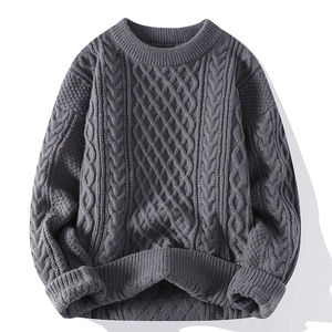 <b>Men</b> Color Block Knit Sweater Soft Crew Neck <b>Long</b> Sleeve Casual Fashion Comfortable Autumn Winter Daily Wear OEM ODM Manufacturer - Product Image 2