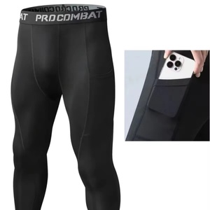 Men’s Quick-Drying Moisture-Wicking Training Pants High Elastic Compression <b>Leggings</b> Outdoor Sports Plus Size - Product Image 1