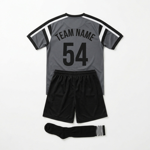 Ensemble de maillot et short de football personnalisé avec nom et numéro, uniforme de match de football premium unisexe - Product Image 2