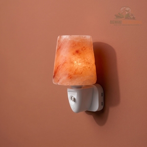 Lampe murale artisanale en sel de l'Himalaya, lampe en sel de roche naturel avec prise murale pour purifier l'air et créer une ambiance relaxante - Product Image 3