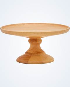 Support de centre de table en bois, élégant présentoir alimentaire, pièce décorative en bois pour service, accessoire de boulangerie minimaliste, rustique - Product Image 1