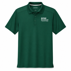Polo de pickleball unisexe, anti-transpiration, manches courtes, couleur unie, logo sur le devant, coupe classique adulte, logo personnalisé - Product Image 5