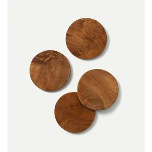 Handmade Wooden <b>Drink</b> Coasters Set Natural Mango Wood Table Coasters for Home Kitchen Bar - Product Image 2