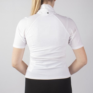 Vêtements équestres à manches courtes avec dentelle, vente en gros, fabrication de colliers, chemises d'équitation pour femmes - Product Image 5