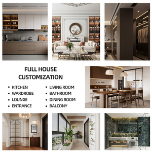 Fornitura Diretta di Fabbrica di Mobili in Legno Chiaro, Personalizzabili per Cucine di Piccole <span class=keywords><strong>Dimensioni</strong></span> e Arredamento per Appartamenti - Product Image 5