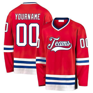 High Performance Summer Ice Hockey Jersey Custom Printed Sublimation Team Shirt Breathable Hockey Uniform for League Competition - Product Image 1