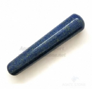 Venta al por mayor varita curativa espiritual piedra preciosa de lapislázuli pulida para energía de amor, terapia muscular y mejora de Visión intuitiva - Product Image 3